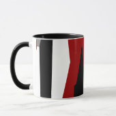 Schwarz-Weiß-abstrakt Tasse (Links)