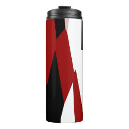 Schwarz-Weiß-abstrakt Thermosbecher