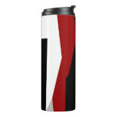 Schwarz-Weiß-abstrakt Thermosbecher (Nach links gedreht)