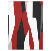 Schwarz-Weiß-abstrakt Tischdecke (Vorderseite)