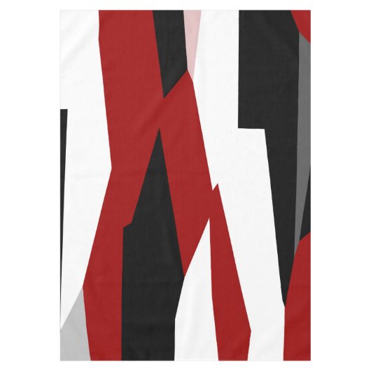Schwarz-Weiß-abstrakt Tischdecke (Vorderseite)