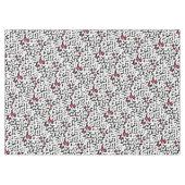 Schwarz-weiß abstrakt tischdecke (Vorderseite (Horizontal))