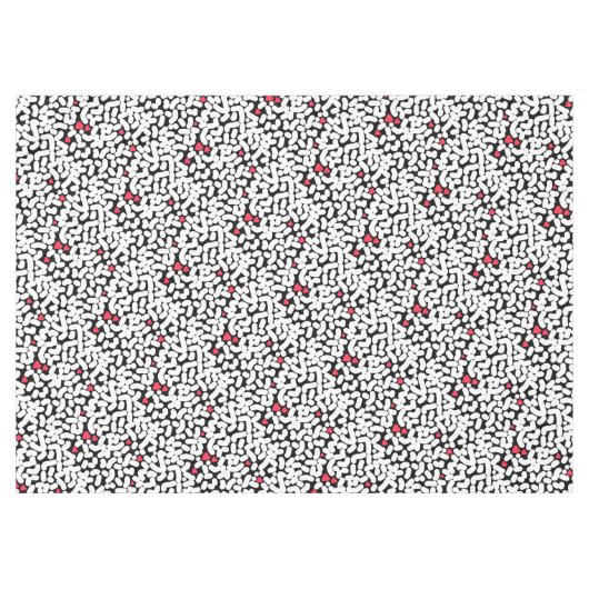 Schwarz-weiß abstrakt tischdecke (Vorderseite (Horizontal))