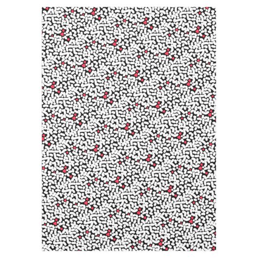 Schwarz-weiß abstrakt tischdecke (Vorderseite)