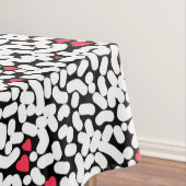 Schwarz-weiß abstrakt tischdecke (Beispiel)