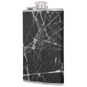 Schwarz-Weiß-Abstrakte Flasche Flachmann (Links)