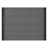 Schwarz-Weiß-Abstrakte Geometrie Tischdecke (Vorderseite (Horizontal))
