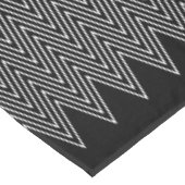 Schwarz-Weiß-Abstrakte Geometrie Tischdecke (Schrägansicht)