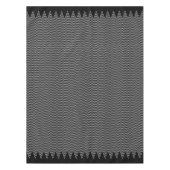 Schwarz-Weiß-Abstrakte Geometrie Tischdecke (Vorderseite)