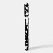 Schwarz-Weiß-Abstrakte, gepunktete Punkte Case-Mate iPhone Hülle (Rückseite / Links)