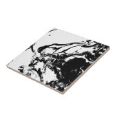 Schwarz-Weiß-Abstrakte Gesichter - Kunst Fliese (Seite)