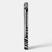 Schwarz-Weiß-Abstrakte Industriemodelle Case-Mate iPhone Hülle (Rückseite / Links)