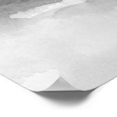 Schwarz-Weiß-Abstrakte Landschaft 1 Poster (Ecke)