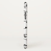 Schwarz-Weiß-Abstraktes Muster Case-Mate iPhone Hülle (Hinten/Rechts)