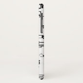 Schwarz-Weiß-Abstraktes Muster Case-Mate iPhone Hülle (Hinten/Links)