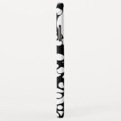 Schwarz-Weiß-Abstraktion Case-Mate iPhone Hülle (Hinten/Rechts)