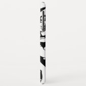 Schwarz-Weiß-Abstraktion Case-Mate iPhone Hülle (Hinten/Links)