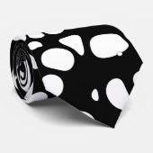 Schwarz-Weiß-Abstraktion Krawatte (Gerollt)