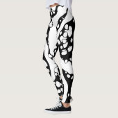 Schwarz-Weiß-Abstraktion Leggings (Links)