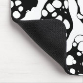 Schwarz-Weiß-Abstraktion Mousepad (Ecke)
