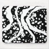 Schwarz-Weiß-Abstraktion Mousepad (Vorne)