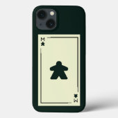 Schwarz-Weiß-Ace-Spielkarte Case-Mate iPhone Hülle (Rückseite)