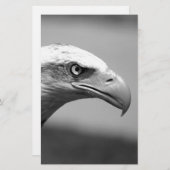 Schwarz-Weiß-Adler Briefpapier (Vorne/Hinten)
