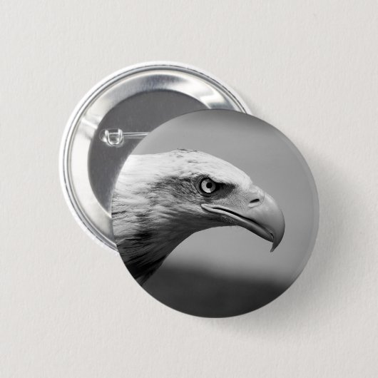 Schwarz-Weiß-Adler Button (Vorne & Hinten)