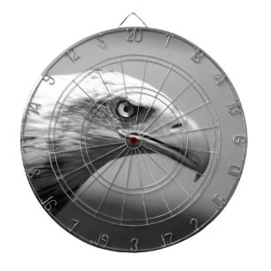 Schwarz-Weiß-Adler Dartscheibe