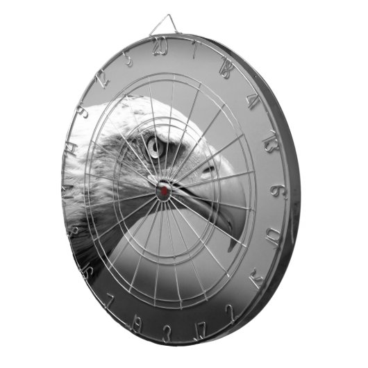 Schwarz-Weiß-Adler Dartscheibe (Vorderseite rechts)