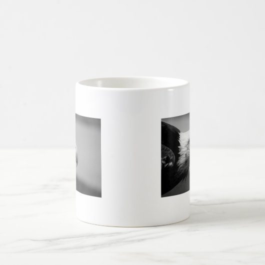 Schwarz-Weiß-Adler Kaffeetasse (Mittel)