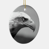Schwarz-Weiß-Adler Keramik Ornament (Rechts)