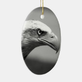 Schwarz-Weiß-Adler Keramikornament (Rechts)