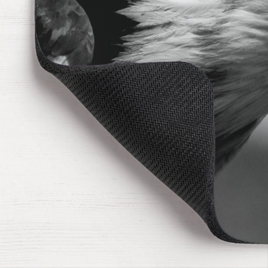 Schwarz-Weiß-Adler Mousepad (Ecke)
