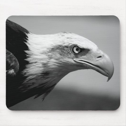 Schwarz-Weiß-Adler Mousepad (Vorne)