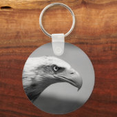 Schwarz-Weiß-Adler Schlüsselanhänger (Vorderseite)