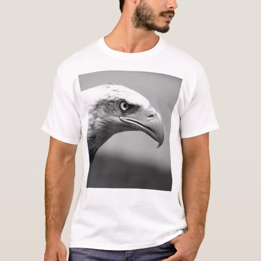 Schwarz-Weiß-Adler T-Shirt (Vorderseite)