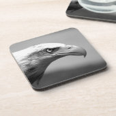 Schwarz-Weiß-Adler Untersetzer (Linke Seite)