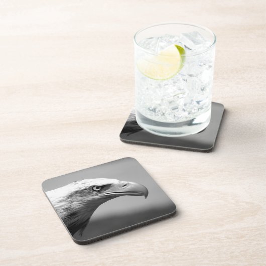 Schwarz-Weiß-Adler Untersetzer (Rechte Seite)