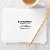 Schwarz-Weiß-Adresse Adressaufkleber (Insitu)