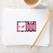 Schwarz-Weiß-Adressenmarken mit individueller Adre Adressaufkleber (Insitu)