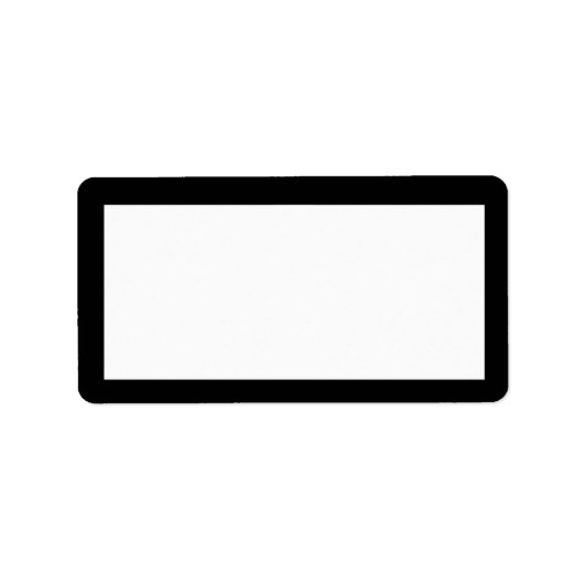 Schwarz-Weiß-Adressetikett der 20er Jahre Adressaufkleber (Vorne)