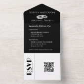 Schwarz-Weiß-Affäre: All In One Einladung (Innen Boden)