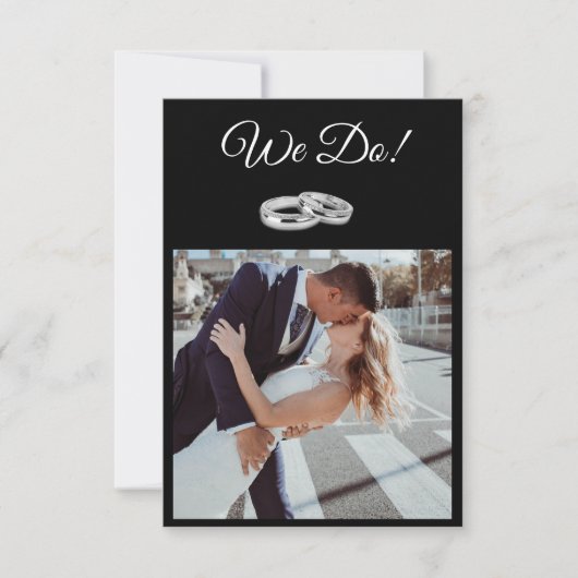 Schwarz-Weiß-Affäre Einladung (Vorderseite)