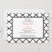 Schwarz-Weiß-Affäre Einladung (Vorderseite)