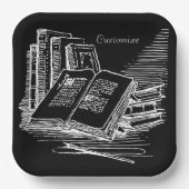 Schwarz-Weiß-Akademie Pappteller (Vorderseite)