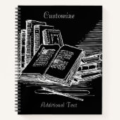 Schwarz-Weiß-Akademie Personalisiert Notizblock (Vorderseite)