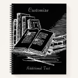 Schwarz-Weiß-Akademie Personalisiert Notizblock