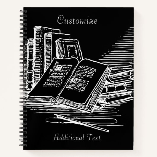 Schwarz-Weiß-Akademie Personalisiert Notizblock (Vorderseite)