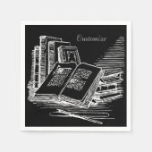 Schwarz-Weiß-Akademie Serviette (Vorderseite)